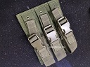 *Triple High Cap Pistol Magazine Pouch (Green)